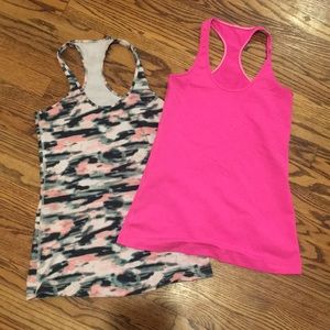 Lululemon cool racerback tanks (two) size 6